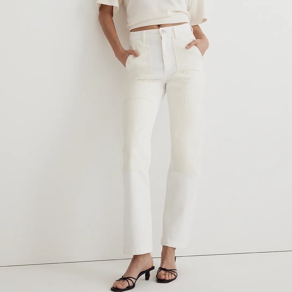 Madewell The '90s Straight Jean: Two-Tone Workwear Edition